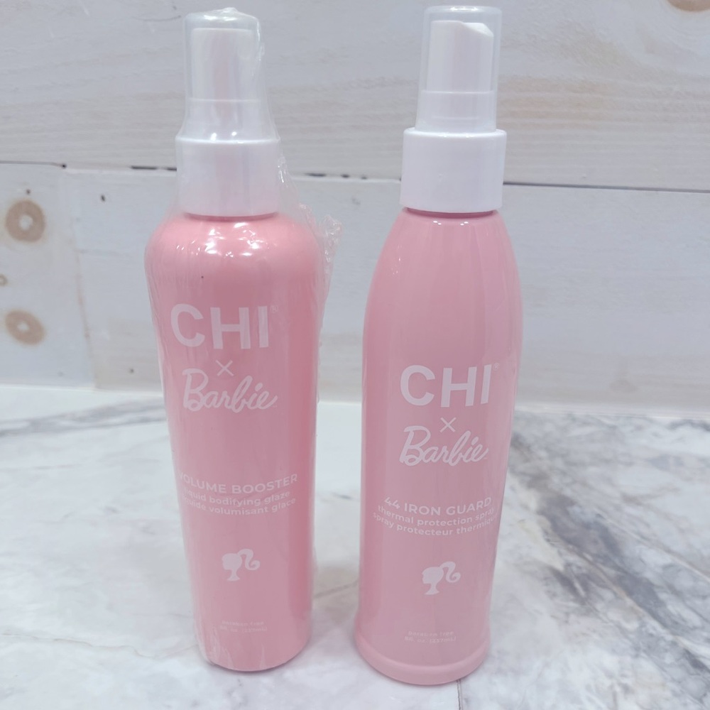 CHI x Barbie Volume Booster and 44 Iron Guard